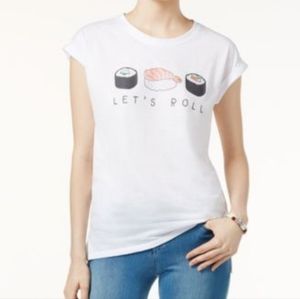 2-Kuhl Juniors Cuffed Graphic T-Shir White